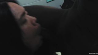 Japanese she-creature loving big black cock