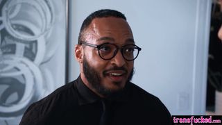 Black guy fucked hot shemale Gracie Jane