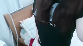 Australian Trans Teenager Drains of her lil salami for