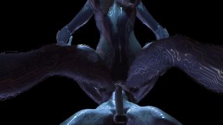 Cortana is having distress with one of her Clones - Halo Porno Parody