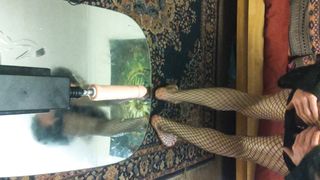 Bored sissy Lola plows herself rigid while parent is away