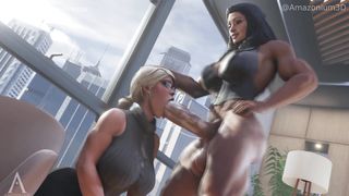 The Finest Hermaphroditism WonderWoman Comp! Game Hook-Up Animations!