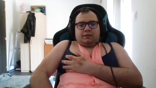 Super-Cute Tranny's Sloppy Desires About Her Step-Brother! Solo getting off!