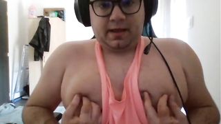 Super-Cute Tranny's Sloppy Desires About Her Step-Brother! Solo getting off!