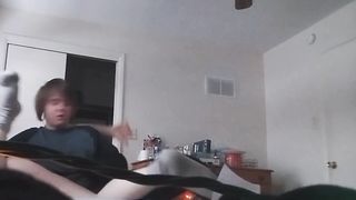 I love putting random things in his arse