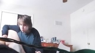 I love putting random things in his arse