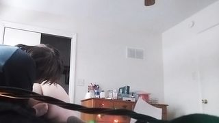 I love putting random things in his arse