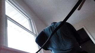 I love putting random things in his arse