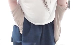 Ladyboy Self Getting Off in Public Wc