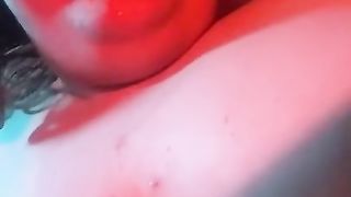 Trans Doll Plays With Boobs