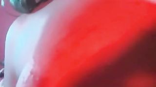 Trans Doll Plays With Boobs