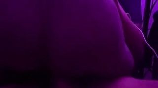 Dual Distress concluding with ball sack dribbling down my BIG BLACK COCK