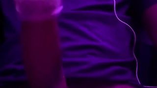 Dual Distress concluding with ball sack dribbling down my BIG BLACK COCK