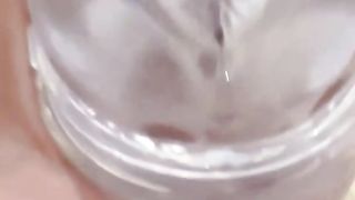 T-Girl spunk-pump bangs pocket bum and hatch plaything