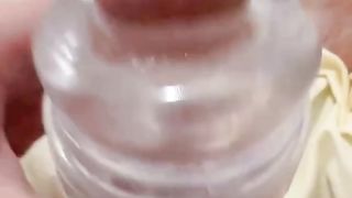 T-Girl spunk-pump bangs pocket bum and hatch plaything