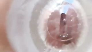 T-Girl spunk-pump bangs pocket bum and hatch plaything