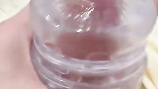 T-Girl spunk-pump bangs pocket bum and hatch plaything