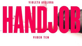 The flawless HAND JOB - Sissy T-Girl with Crimson Fucks