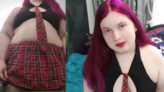 Lush Transgender Princess Pinky Drains Large Bone POINT OF VIEW Money-Shot and Jism Gobbling