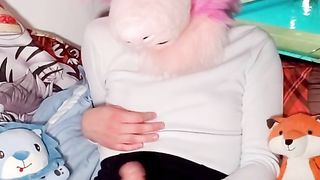 Puppy gets wanked and shoots torrid spunk