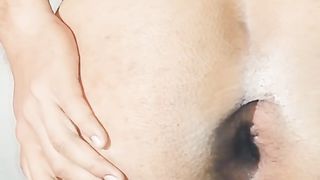 Sissy Rams FAT Eggplant in her Culo