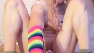 AnitaGape in highheels gape and pee