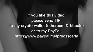 T-Girl Muddy conversing to you POINT OF VIEW then she jism in your gullet