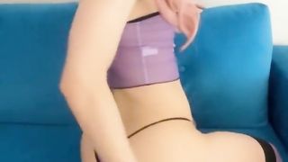 Luxurious chinese sissy femboy fake penis joy and parent fellate and pulverize