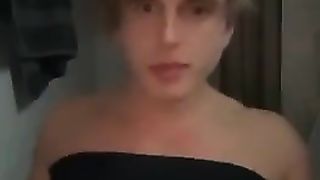 Insane femboy hoe Amanda attempt on fresh attire for father