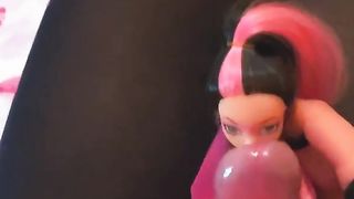 Trans lady frolicking with a chick