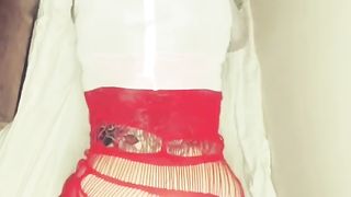 Syssy Teaching self drill Faux-Cock in Booty Large fake penis Crossdresser Teaching Massive Fake Penis Anal Invasion