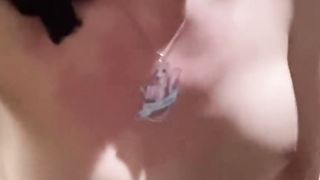 Observe me walk around bare with my large breasts and hefty shaft in the kitchen!