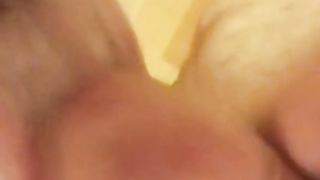 Cum1ra takes a new layer of spunk on her lips and face again