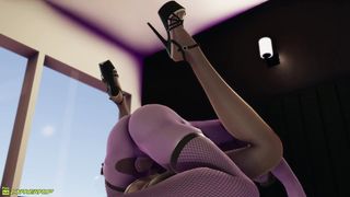 Nymph gives tit-banging to her futa step-mother and lets her jism in her cooter (3 DIMENSIONAL porno cartoon)