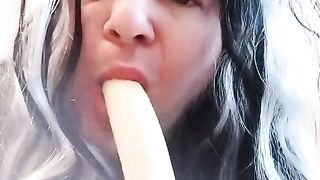 Jasmine & her beau throating bananas that you fantasy was your beefstick