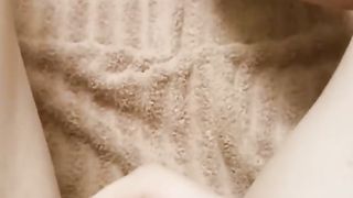 Trans Fuckslut plays with herself till she edges herself.