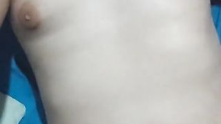 Wanking till spunk while yelling