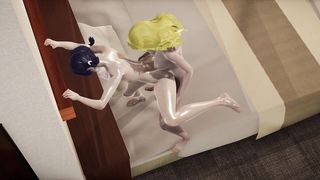 Delta futa has bang-out with ladybug futa gives her stiff against the wall