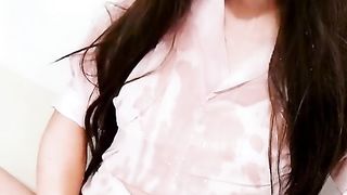 toying with water.chinese crossdresser pumping out,buttfuck getting off