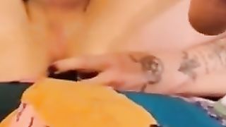 Foxy Jenny elm spills a explosion like a rocket on Christmas