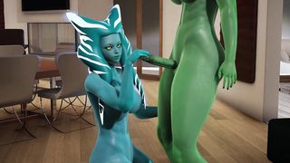 Green Togruta futa x Togruta Blue Hook-Up