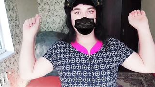 Homemade Kitty Crossdresser Cosplayer Model Slender Fit T-Model Shrmsle Sissy Femboy