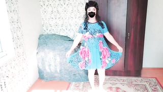 TORRID Solo Performer Crossdresser Sissy Model Cosplayer Transgender Princess Brief Sundress Homemade Kitty