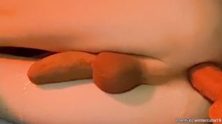 Mind-Blowing sissy femboy blows a load handsfree