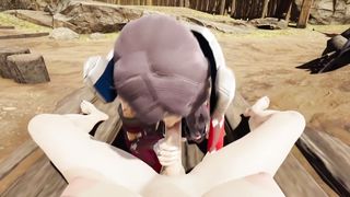 Vi plumbs irelia rubeando and nailing in rear end fashion