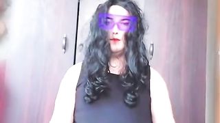 Red-Hot She-Male Electro Eyeglass Marvelous Nice Sissy Stud Femboy Crossdresser Model Kitty