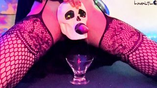 Trans Witch SPUNK in a bowl! You gulp it?