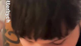 Wondrous Japanese trans doll blows fellow in her motel apartment