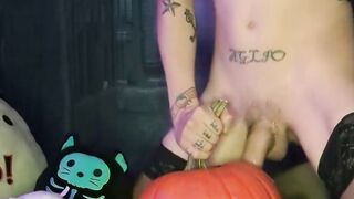 Hermaphroditism Witch Testicle tonic Packs a Pumpkin