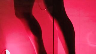 Sissy spandex superslut in douche